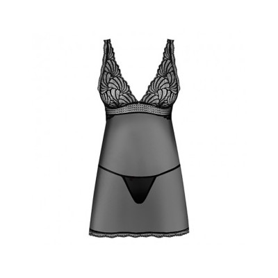 Бебидол Obsessive SWEETIA BABYDOLL S/M CZARNY