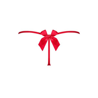 Стринги Obsessive Giftella thong red S/M