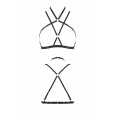 Портупея-стрепы KELIS BRA black L/XL - Passion Exclusive