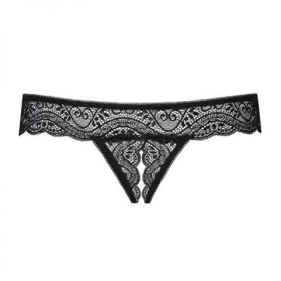 Трусики с интимным вырезом Obsessive MIAMOR S/M