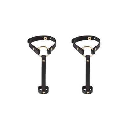 Пара браслетів на зап'ясті і палець Bijoux Indiscrets MAZE Hand Bracelet Harness Black, екошкіра Пара браслетів на зап'ясті і палець Bijoux Indiscrets MAZE Hand Bracelet Harness Black, екошкіра