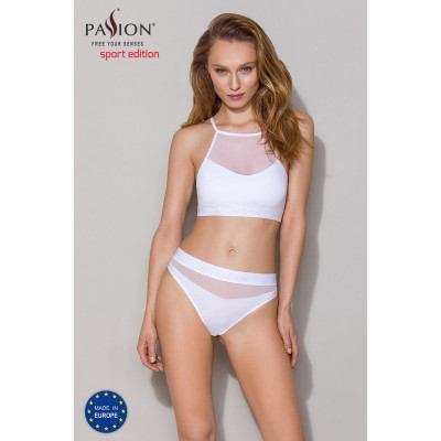 Спортивний топ з прозорою вставкою Passion PS006 TOP white, size L Спортивний топ з прозорою вставкою Passion PS006 TOP white, size L