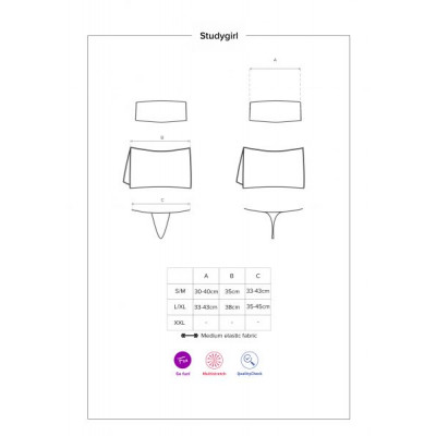 Костюм студентки Obsessive Studygirl costume S/M