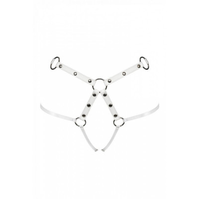 Портупея на бедра Obsessive A758 SML White Портупея на бедра Obsessive A758 SML White