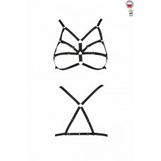 Бюстгальтер-стрепы ARMANDA BRA black S/M - Passion Exclusive