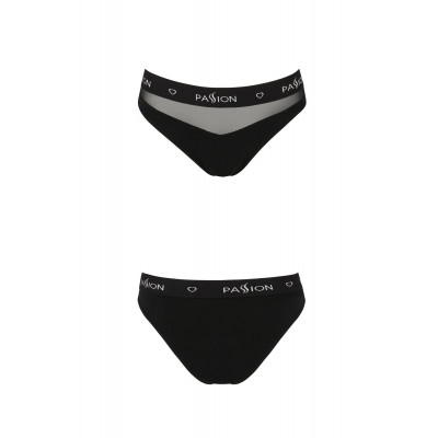 Трусики з прозорою вставкою Passion PS006 PANTIES black, size S Трусики з прозорою вставкою Passion PS006 PANTIES black, size S