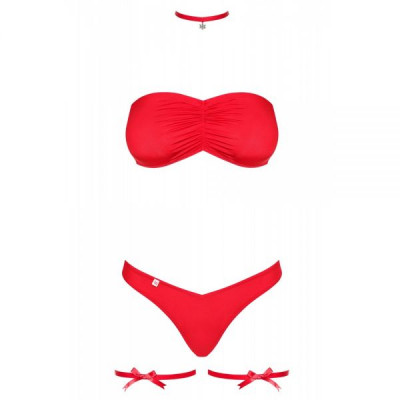 Комплект новогодний Obsessive Kissmas set Red® L/XL Комплект новогодний Obsessive Kissmas set Red® L/XL