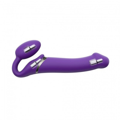 Безремневой страпон с вибрацией Strap-On-Me Vibrating Violet XL, диаметр 4,5см, пульт ДУ, регулируем Безремневой страпон с вибрацией Strap-On-Me Vibrating Violet XL, диаметр 4,5см, пульт ДУ, регулируем