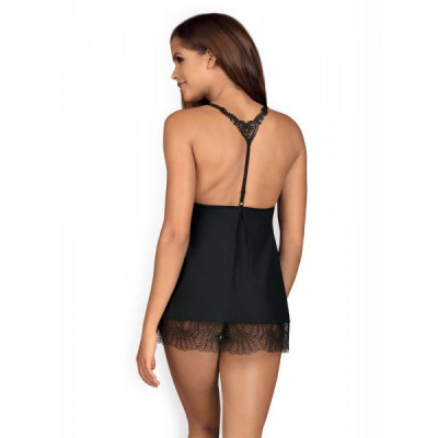 Бебидолл Obsessive Chiccanta babydoll & thong black S/M