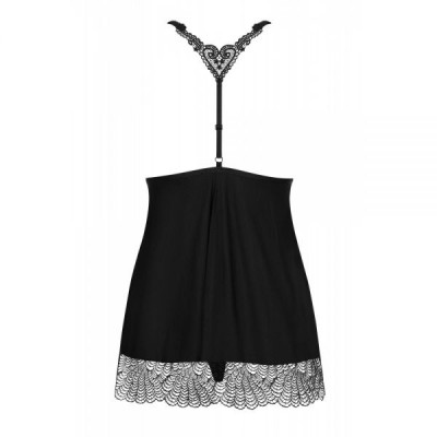 Бебидолл Obsessive Chiccanta babydoll & thong black S/M