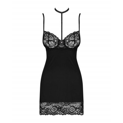 Пеньюар Obsessive Raquelia chemise & thong S/M Пеньюар Obsessive Raquelia chemise & thong S/M