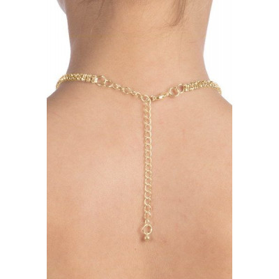 Кольє зі стразами Bijoux Pour Toi - Audrey Gold Кольє зі стразами Bijoux Pour Toi - Audrey Gold