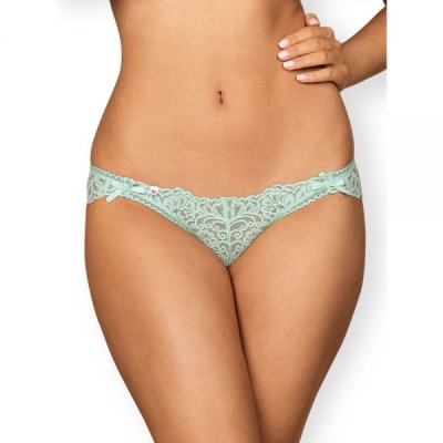 410938 Трусики кружевные Obsessive Delicanta S/M Голубые