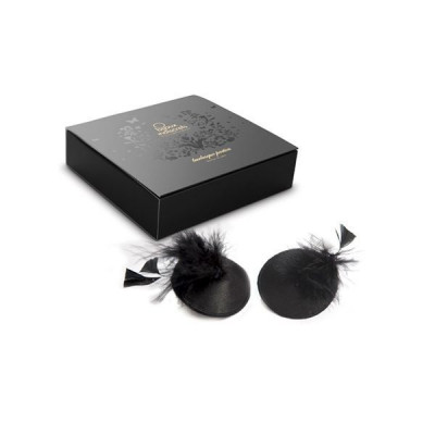 Пестіс - стикини Bijoux Indiscrets Burlesque pasties FEATHER, з пір'ям Пестіс - стикини Bijoux Indiscrets Burlesque pasties FEATHER, з пір'ям