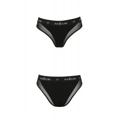 Трусики с прозрачной вставкой Passion PS002 PANTIES black, size XL Трусики с прозрачной вставкой Passion PS002 PANTIES black, size XL