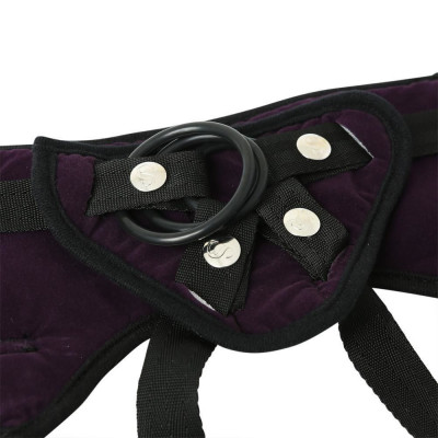 Трусы для страпона Sportsheets - Lush Strap On Purple, широкий бархатистый пояс, очень комфортные Трусы для страпона Sportsheets - Lush Strap On Purple, широкий бархатистый пояс, очень комфортные