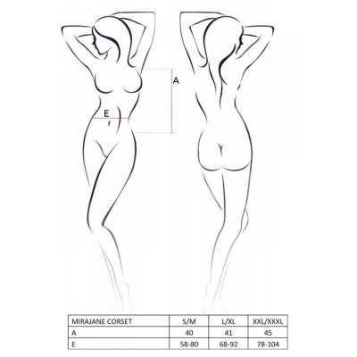 MIRAJANE CORSET black XXL/XXXL - Passion Exclusive
