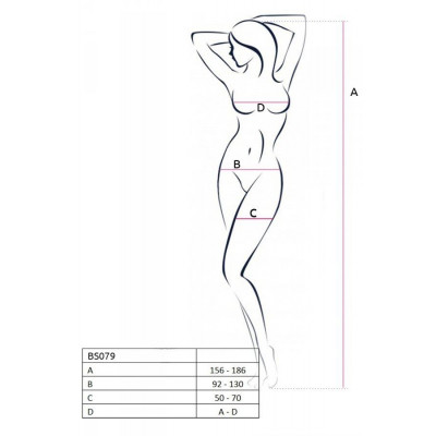 Бодистокинг Passion BS079 red Бодистокинг Passion BS079 red