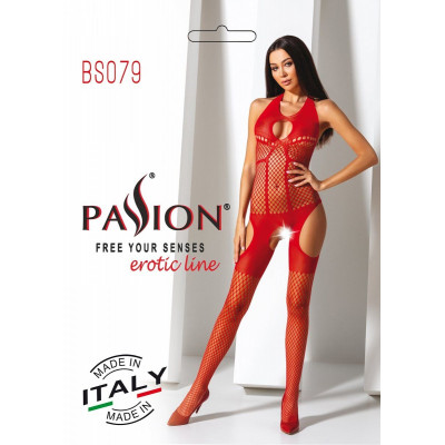 Бодистокинг Passion BS079 red Бодистокинг Passion BS079 red