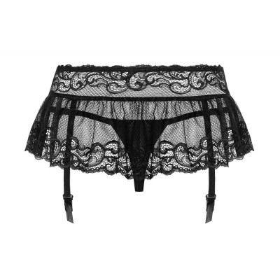 Пояс для чулок черный Obsessive 830-GAR-1 garter belt S/M