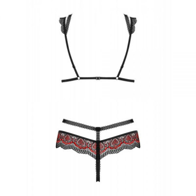 Комплект Obsessive Megies 2 pcs set black L/XL