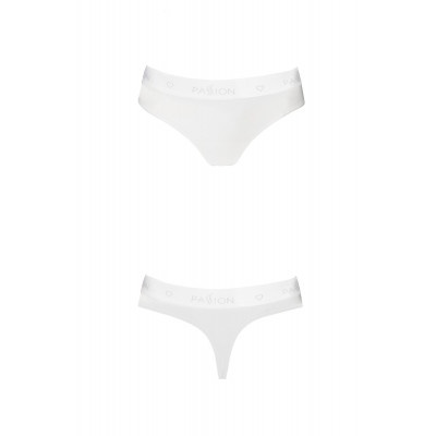 Трусики-бразилиана из хлопка Passion PS005 PANTIES white, size M Трусики-бразилиана из хлопка Passion PS005 PANTIES white, size M