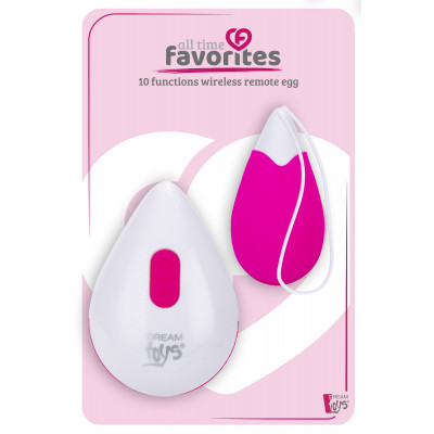 Виброяйцо с беспроводным управлением Dream Toys ALL TIME FAVORITES 10F REMOTE EGG