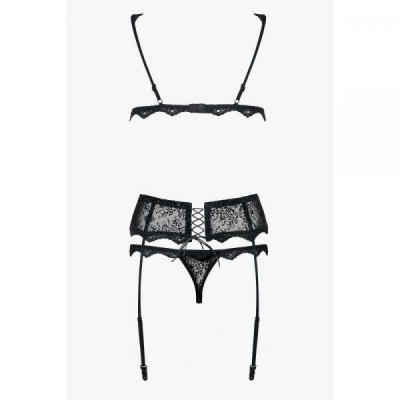 Комплект Obsessive Emperita set три элем L/XL черный