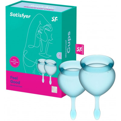 Менструальные чаши Satisfyer Feel good Menstrual Cup light blue Менструальные чаши Satisfyer Feel good Menstrual Cup light blue