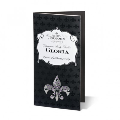 Пестіс з кристалів Petits Joujoux Gloria set of 2 - Red, прикраса на груди Пестіс з кристалів Petits Joujoux Gloria set of 2 - Red, прикраса на груди