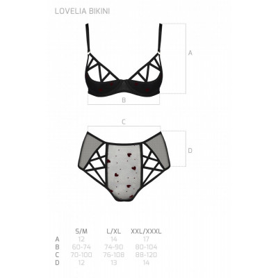 Еротичний комплект з малюнком LOVELIA BIKINI black S/M - Passion Еротичний комплект з малюнком LOVELIA BIKINI black S/M - Passion