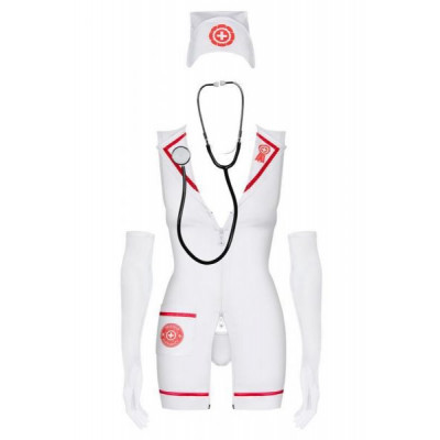 Медсестра платье + перчатки emergency dress stetoskop obsessive SM Медсестра платье + перчатки emergency dress stetoskop obsessive SM
