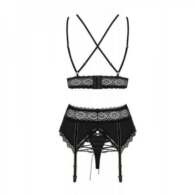 Комплект Obsessive Lolitte 3 pcs set black L/XL