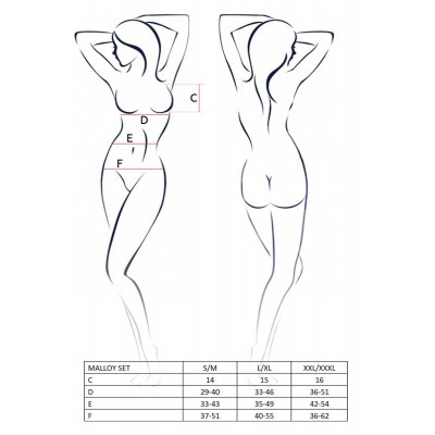 Костюм зайки MALLOY SET S/M - Passion, трусики, топик и ушки Костюм зайки MALLOY SET S/M - Passion, трусики, топик и ушки