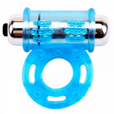 СH77002 Эрекционное кольцо с вибропулей GET LOCK Blue