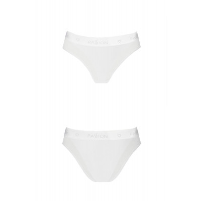 Трусики з прозорою вставкою Passion PS002 PANTIES white, size L Трусики з прозорою вставкою Passion PS002 PANTIES white, size L