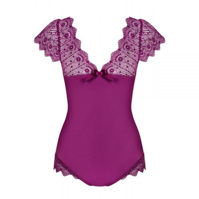 Боди Obsessive Moketta teddy purple S/M
