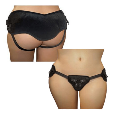 Трусы для страпона Sportsheets - SizePlus Beginners Black, широкий пояс, комфортные Трусы для страпона Sportsheets - SizePlus Beginners Black, широкий пояс, комфортные