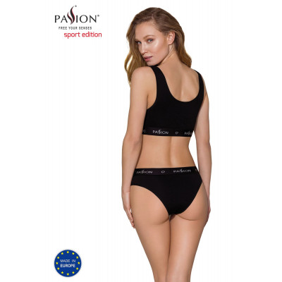Трусики-сліпи з бавовни та еластаном Passion PS004 PANTIES black, size L Трусики-сліпи з бавовни та еластаном Passion PS004 PANTIES black, size L
