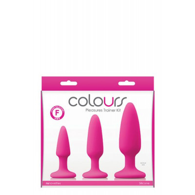 Набор анальных пробок COLOURS PLEASURES TRAINER KIT PINK