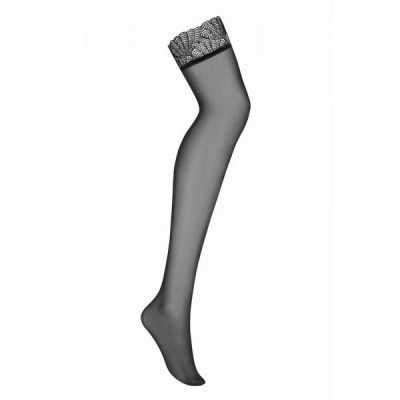 Чулки Obsessive Chiccanta stockings black L/XL