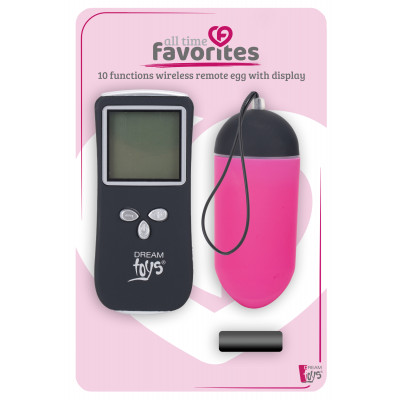 DT21840 Виброяйцо с пультом управления и дисплеем Dream Toys ALL TIME FAVORITES 10F REMOTE EGG DISPL