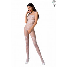Ажурний бодістокінг з інтимними вирізами Passion BS076 white