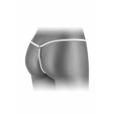 Трусики-стрінги з перловою ниткою Fashion Secret VENUSINA White Трусики-стрінги з перловою ниткою Fashion Secret VENUSINA White
