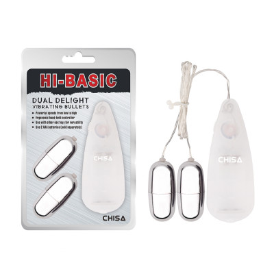 CH08510 Виброяйцо на пульте управления 2 шт. Chisa Hi-Basic Dual Delight Vibrating B