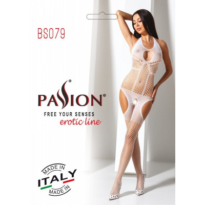 Бодистокинг Passion BS079 white Бодистокинг Passion BS079 white