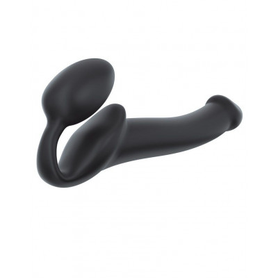 Безремневой страпон Strap-On-Me Black M, полностью регулируемый, диаметр 3,3см Безремневой страпон Strap-On-Me Black M, полностью регулируемый, диаметр 3,3см