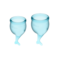 Менструальные чаши SATISFYER FEEL SECURE MENSTRUAL CUP LIGHT BLUE