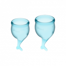 Менструальные чаши SATISFYER FEEL SECURE MENSTRUAL CUP LIGHT BLUE