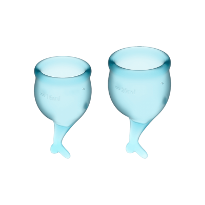 Менструальные чаши SATISFYER FEEL SECURE MENSTRUAL CUP LIGHT BLUE